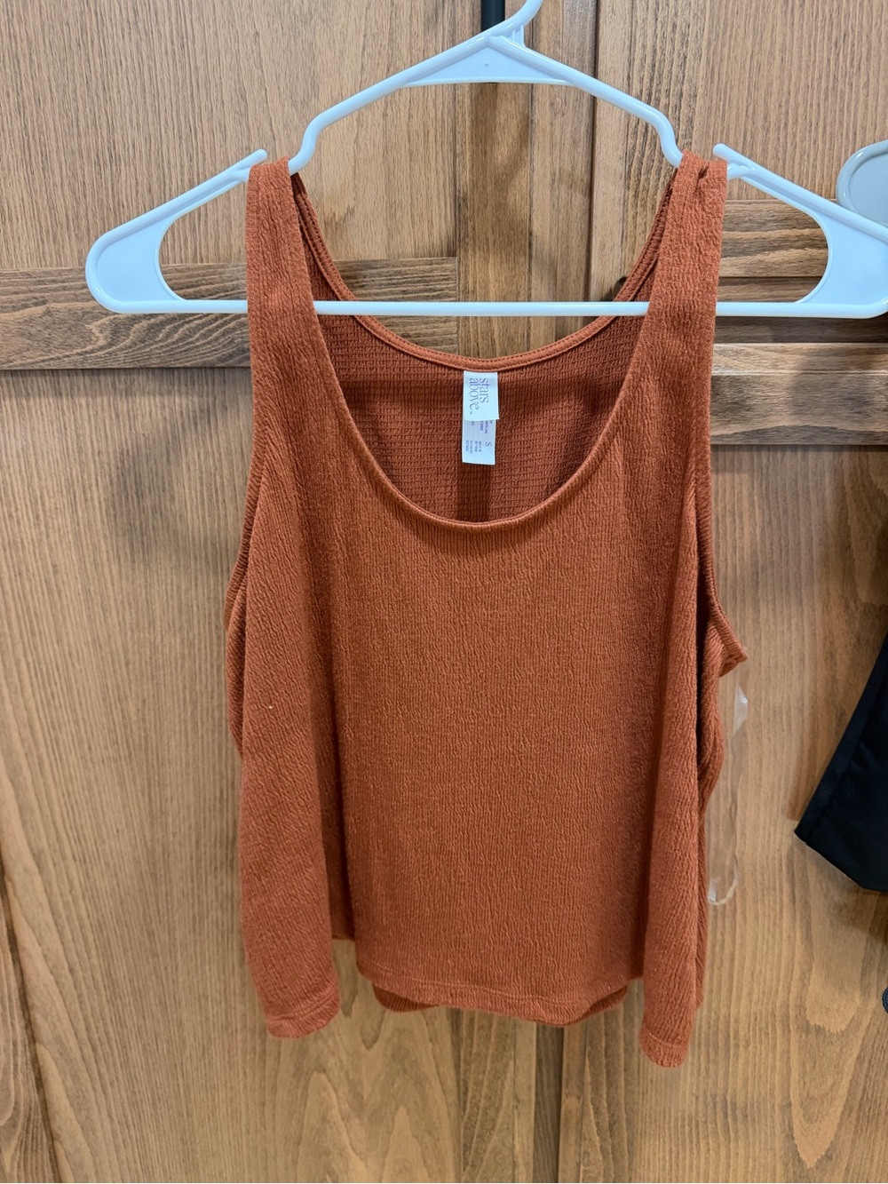 Stars Above Rust Textured Tank Top Size Small Soft Lounge Casual